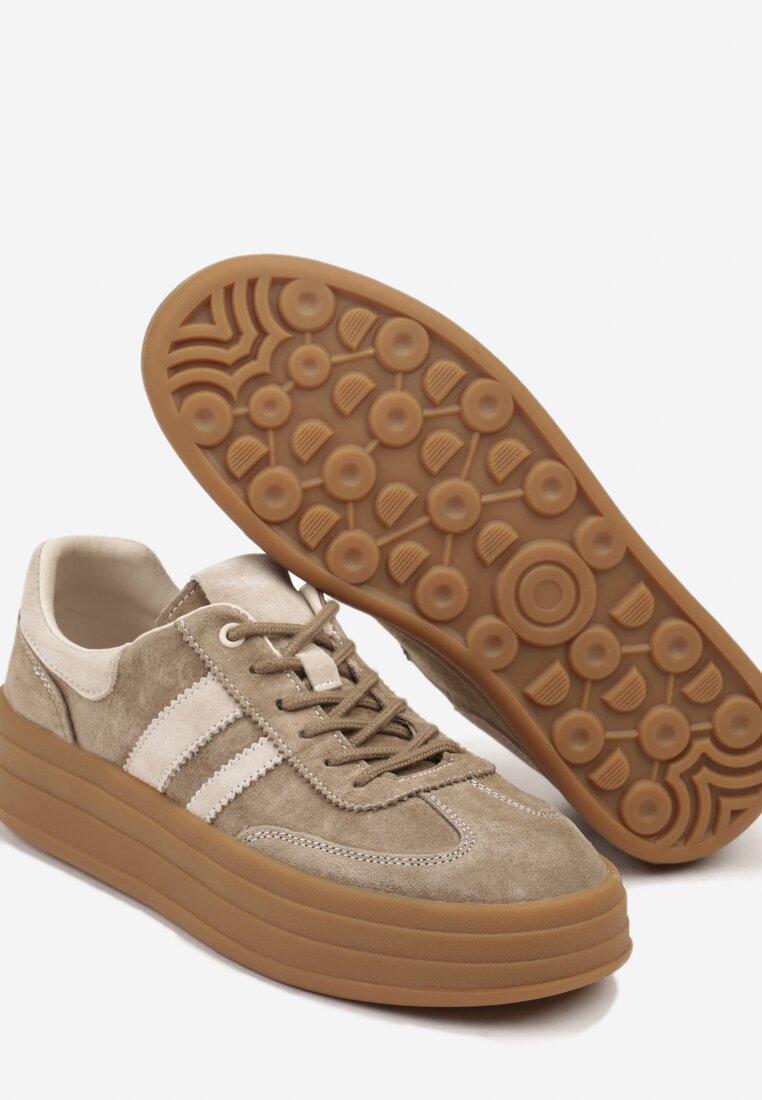 Sneakers Bej închis