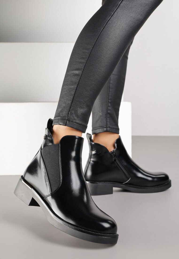 Botine Meralie Negre