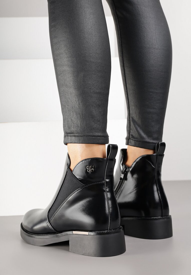 Botine Meralie Negre