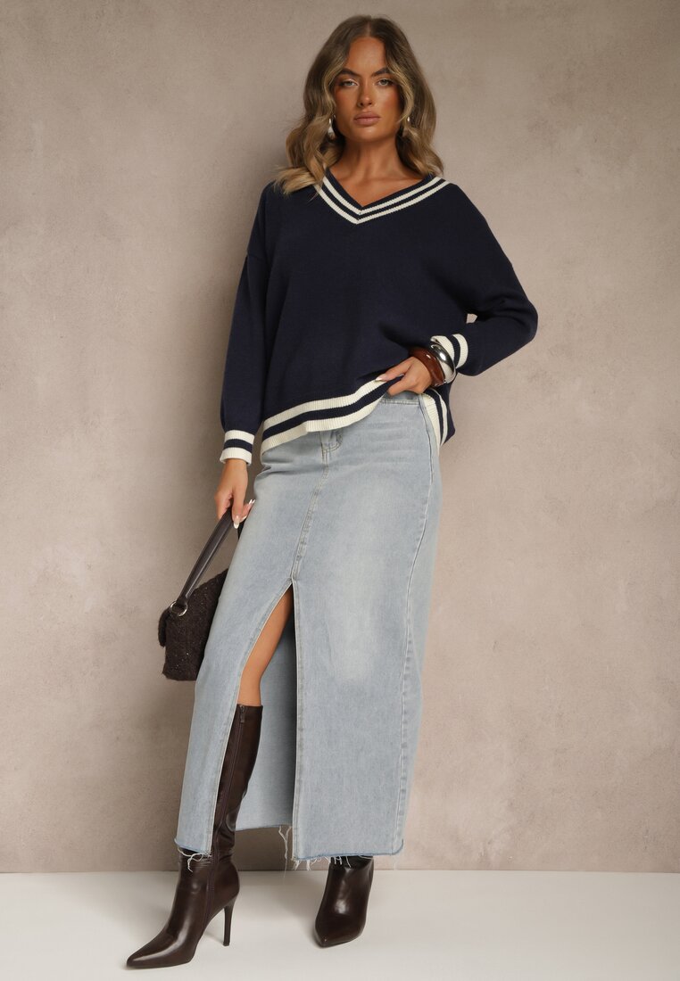 Pulover Lincire Bleumarin