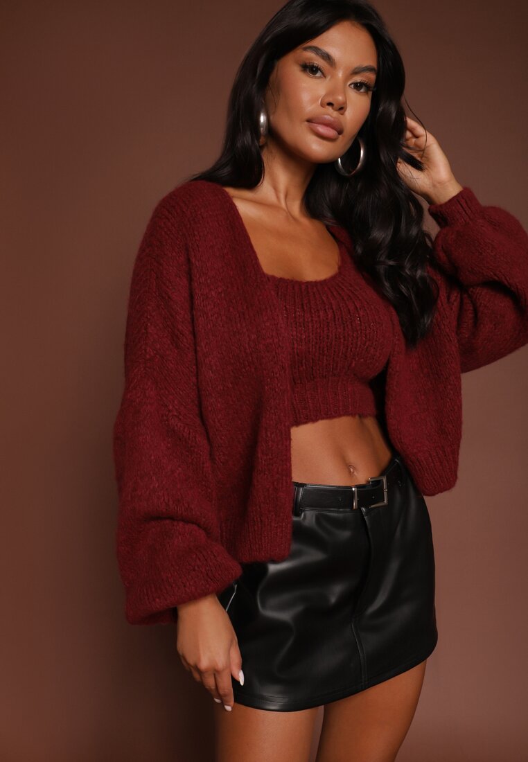 Cardigan Belvane Bordo