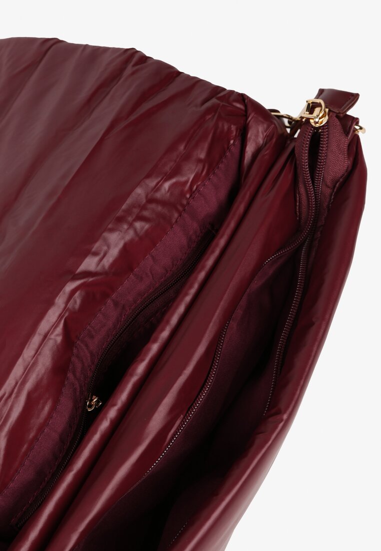 Bordowa Torebka na Ramię Typu Puffer Bag Norriva