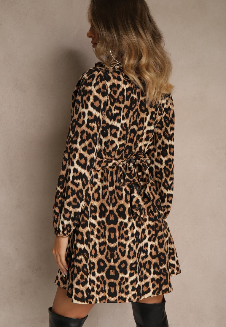 Rochie Resarina Imprimeu leopard