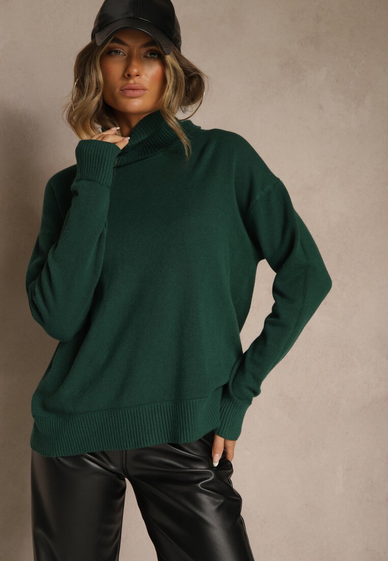 Pulover pe gât Avenella Verde