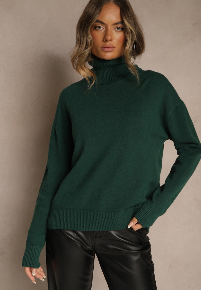 Pulover pe gât Avenella Verde