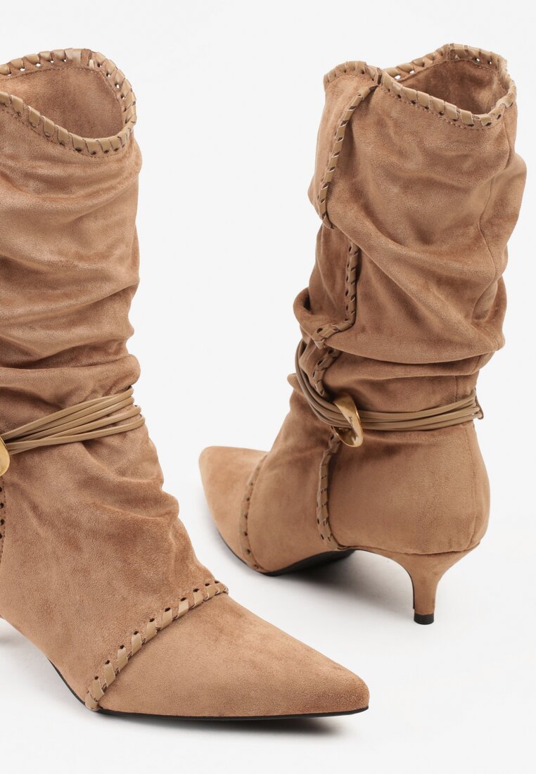 Botine Avodvire Bej închis