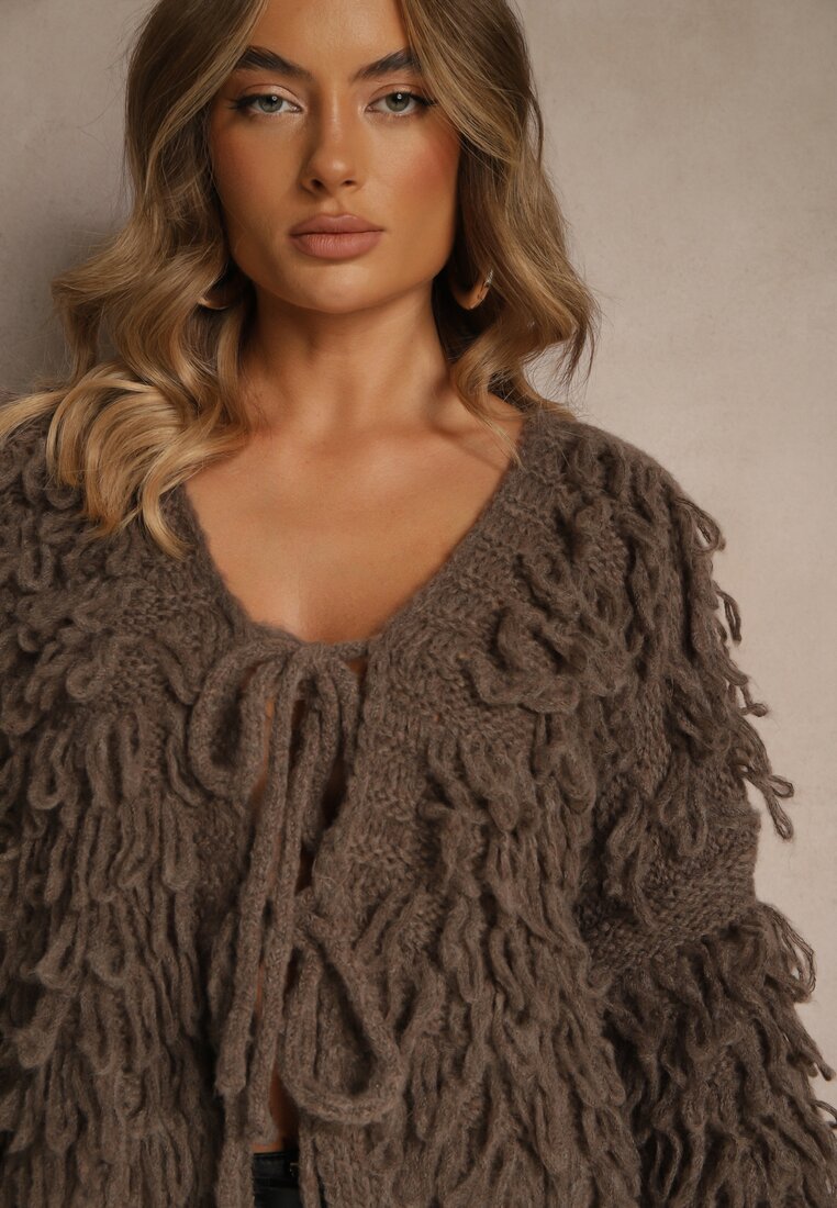 Cardigan Tiseana Bej închis