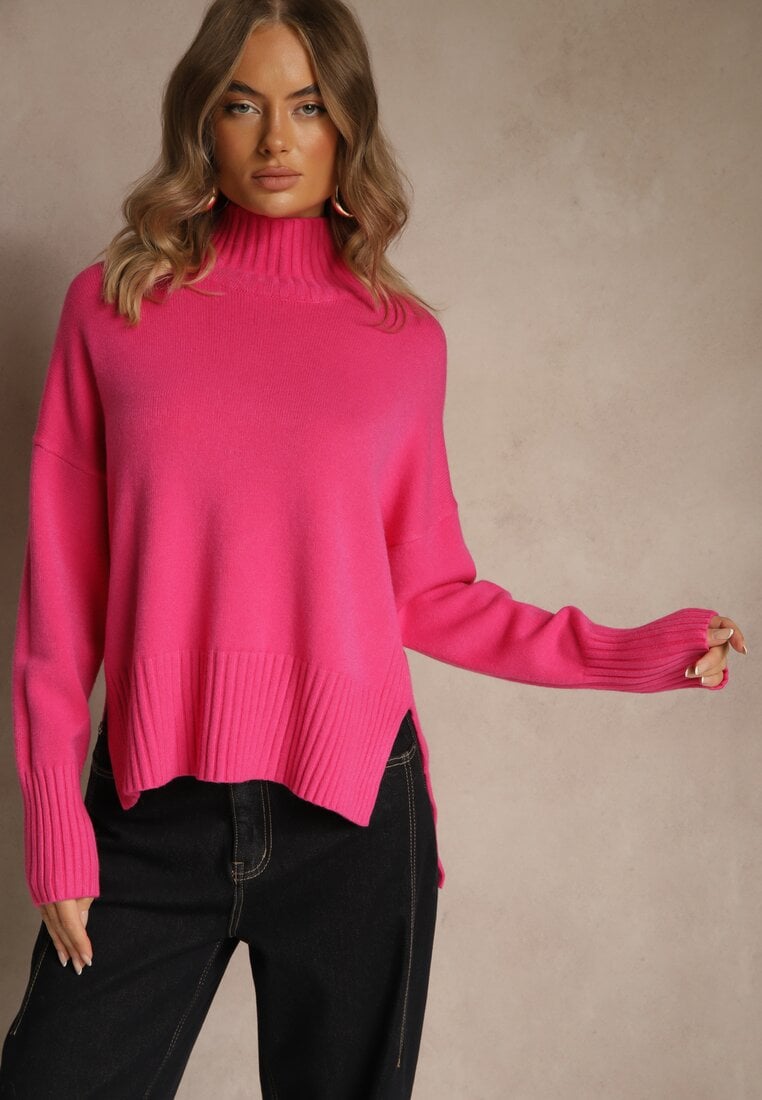Pulover pe gât Ralloria Fucsia