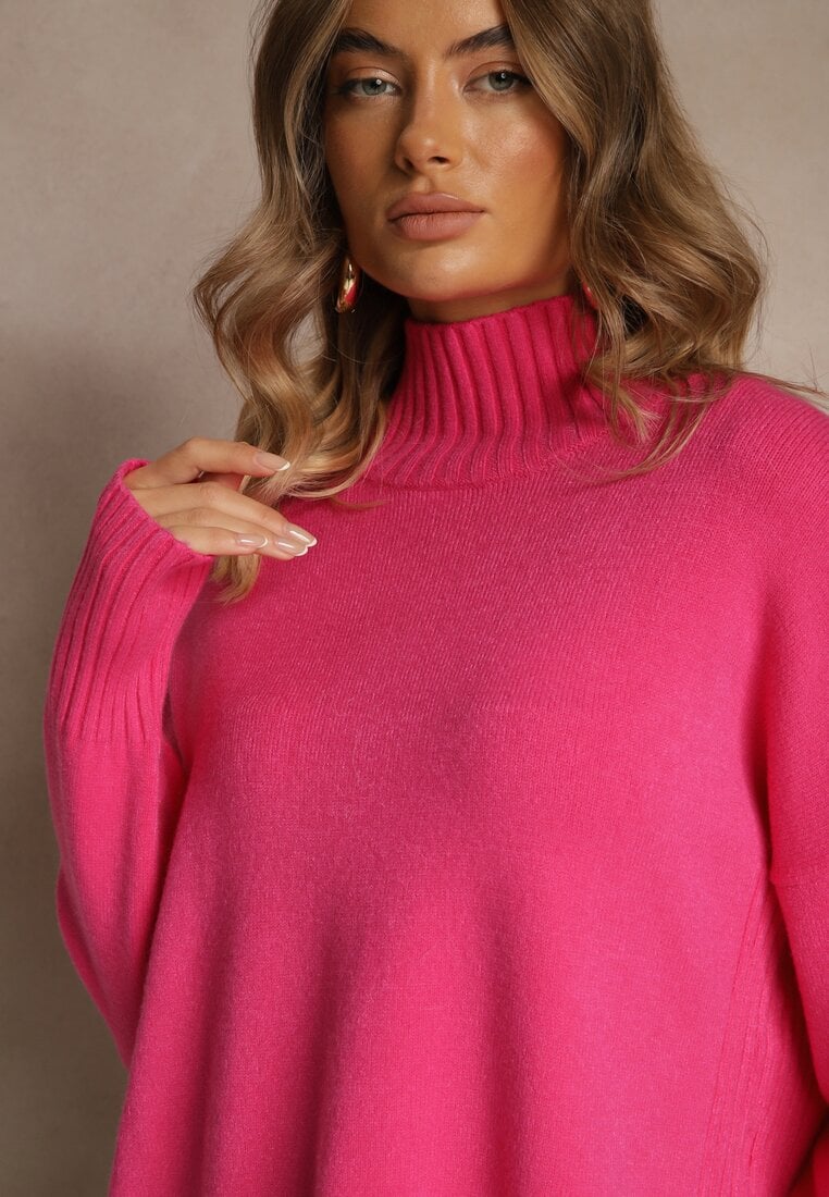 Pulover pe gât Ralloria Fucsia