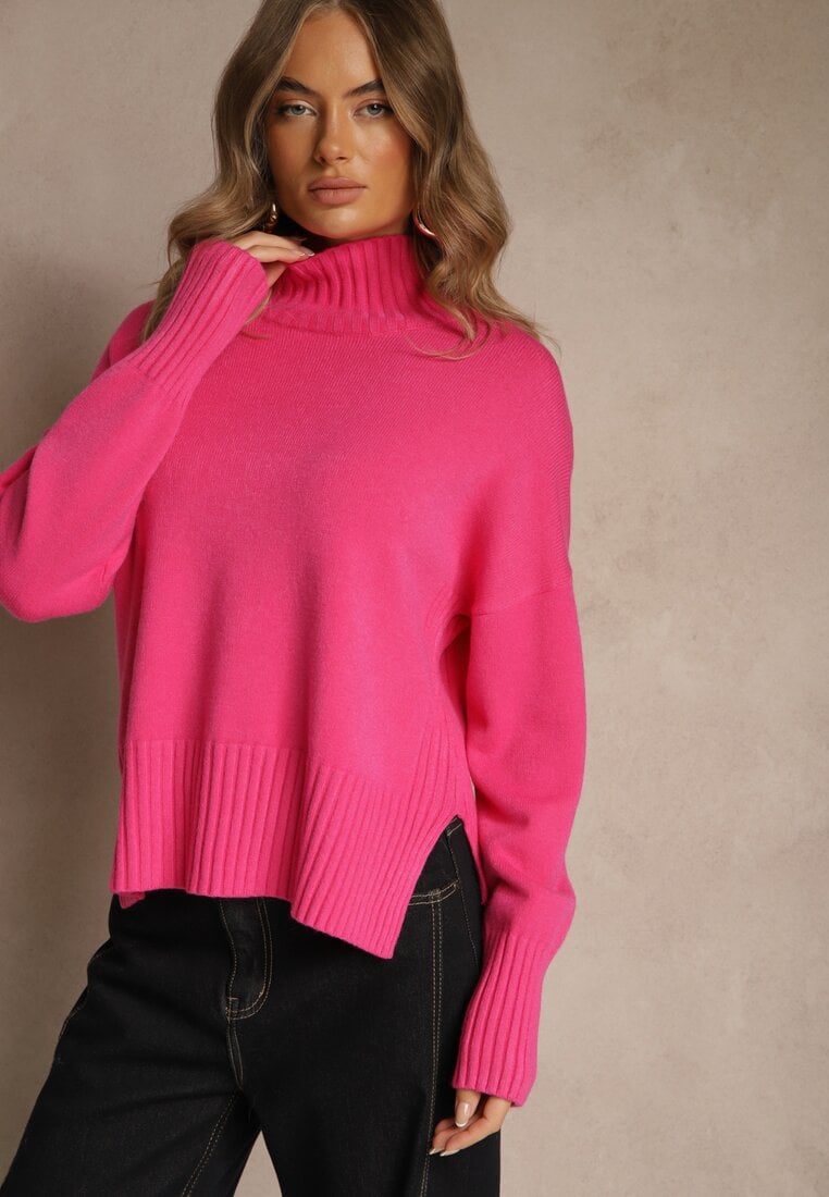 Pulover pe gât Ralloria Fucsia