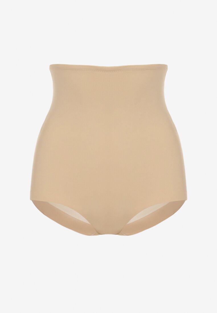 Beżowe Modelujące Majtki High Waist Liradeva