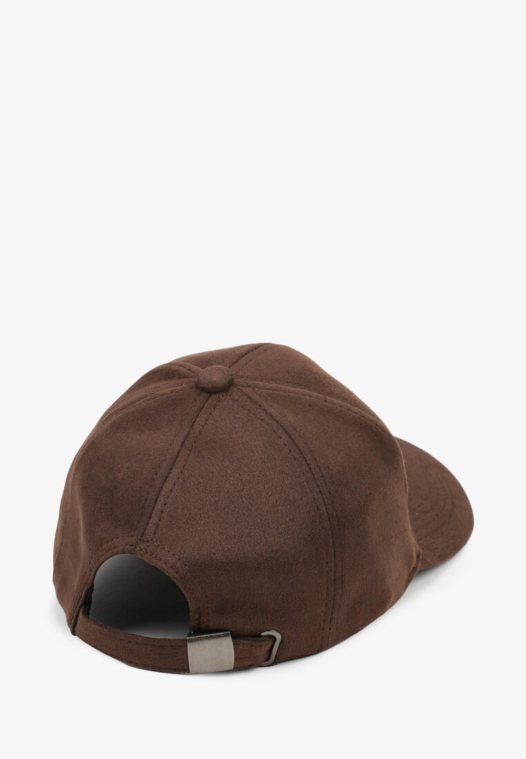 Brązowa Casualowa Czapka z Daszkiem Tuslena
