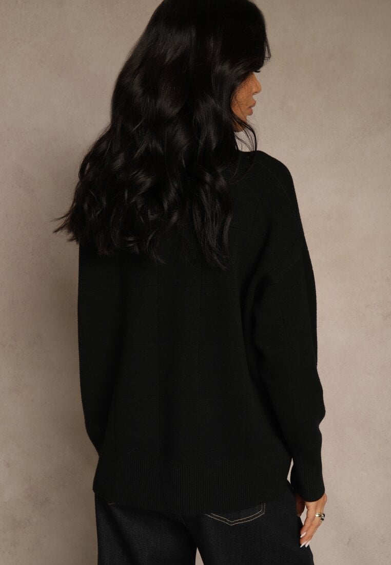 Czarny Casualowy Golf Tusara