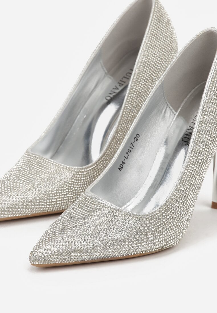 Srebrne Eleganckie Szpilki Ozdobione Cyrkoniami Anwedasa