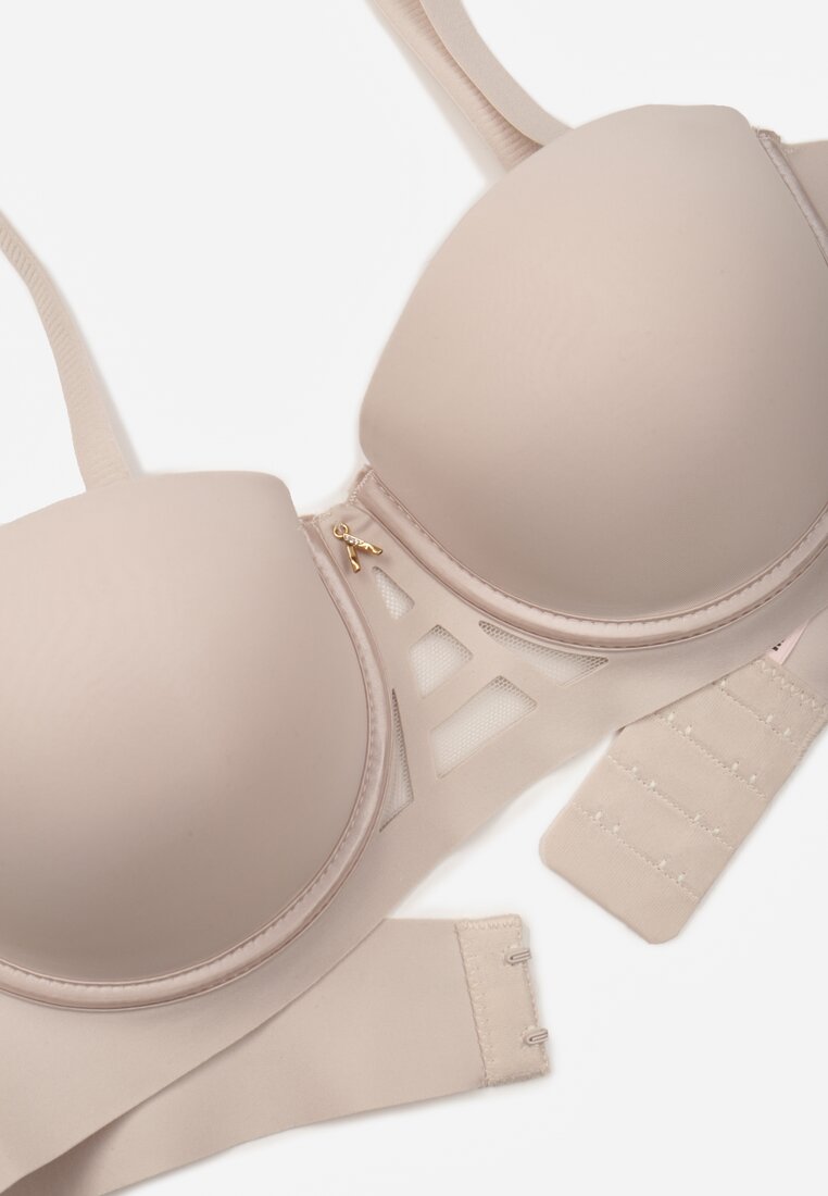 Beżowy Klasyczny Biustonosz Typu Balkonetka Doriesana