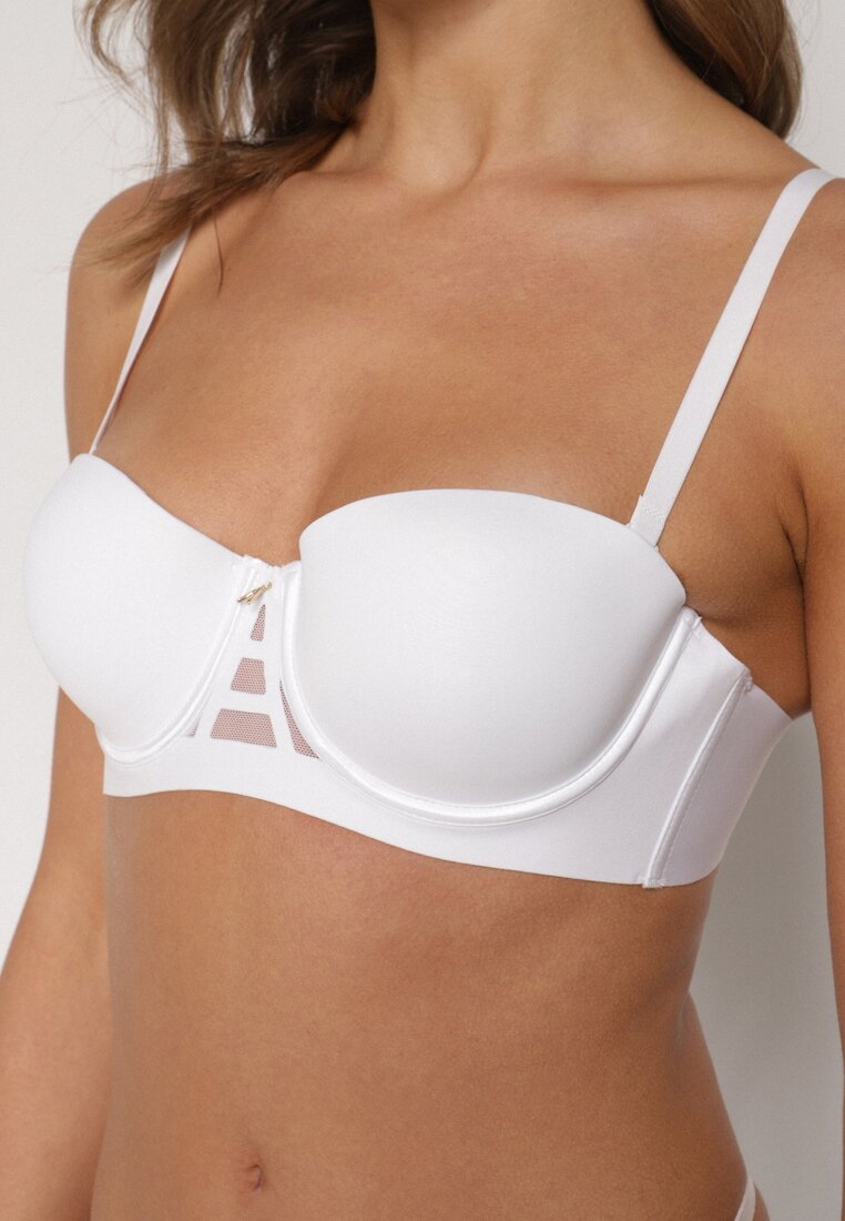 Biały Klasyczny Biustonosz Typu Balkonetka Doriesana