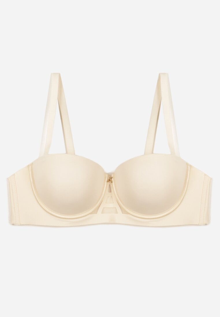 Jasnobeżowy Klasyczny Biustonosz Typu Balkonetka Doriesana