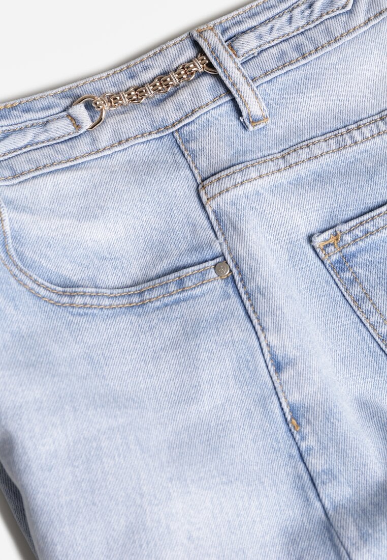 Niebieskie Jeansy Slouchy High Waist Vilinnessa