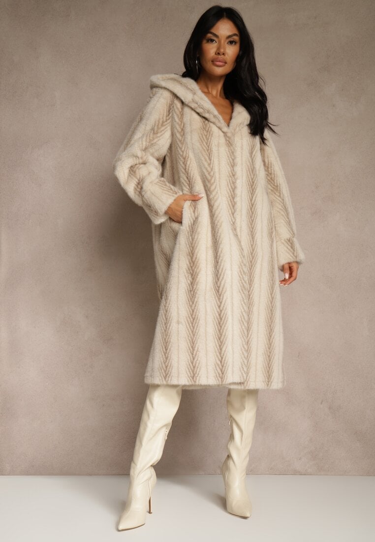 Palton Elrinrahne Bej deschis