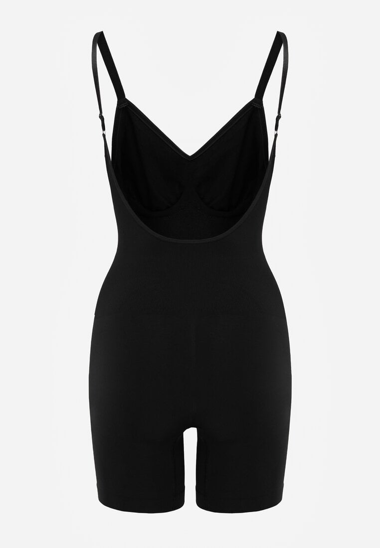Czarna Bielizna modelująca Kombinezon z Odkrytymi Plecami Riselles