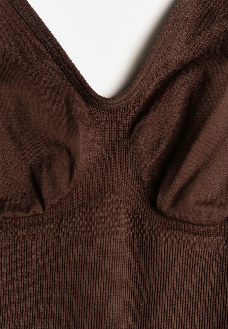 Brązowa Bielizna modelująca Kombinezon z Odkrytymi Plecami Riselles