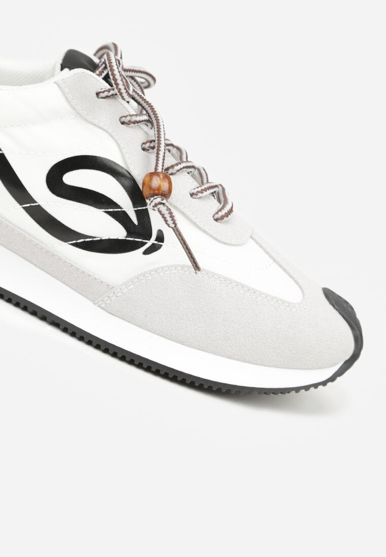 Czarne Sneakersy Ozdobione Geometrycznym Motywem Phiaronei