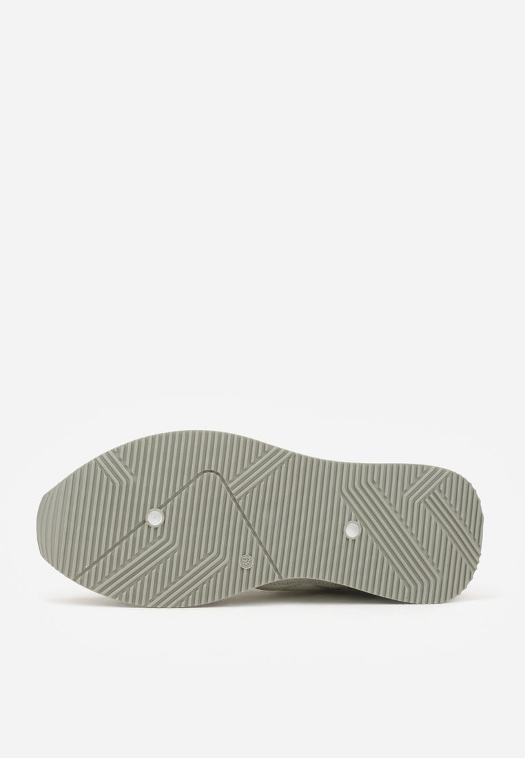 Zielone Sneakersy Ozdobione Geometrycznym Motywem Phiaronei