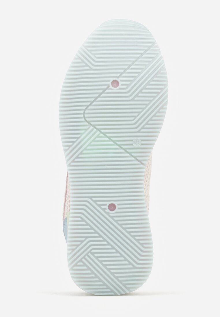 Różowe Sneakersy z Geometrycznym Wzorem Dawnfallow