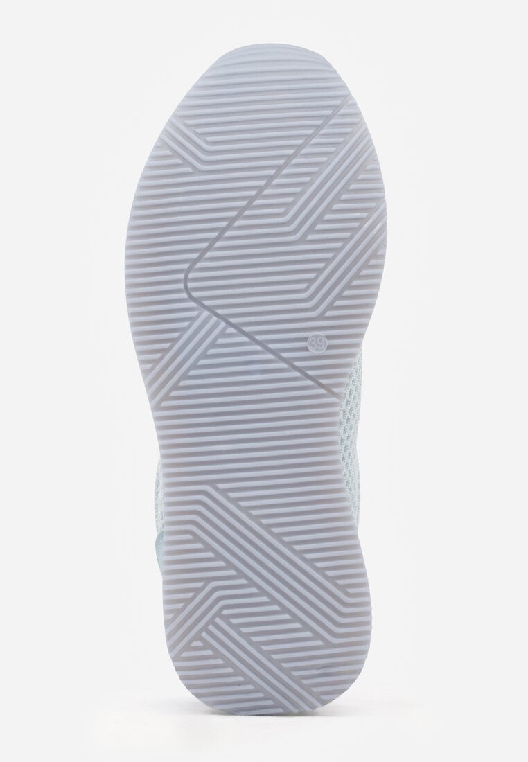 Niebieskie Sneakersy z Geometrycznym Wzorem Dawnfallow