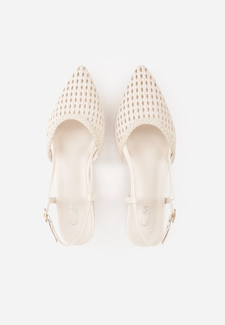 Beżowe Sandały z Plecioną Cholewką Triscan