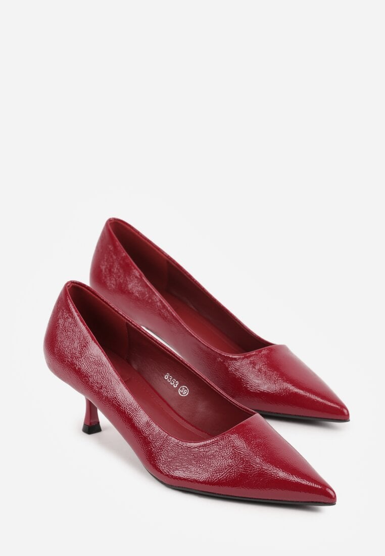 Bordowe Czółenka na Kaczuszce Rhaepheme