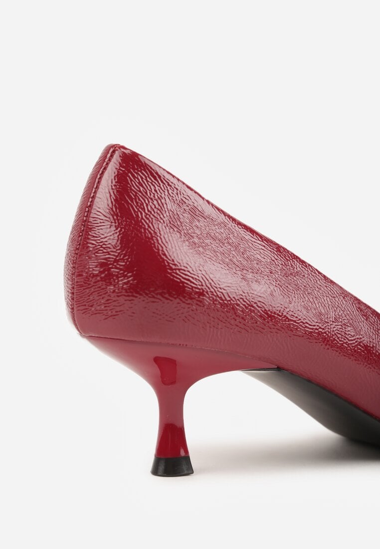 Bordowe Czółenka na Kaczuszce Rhaepheme