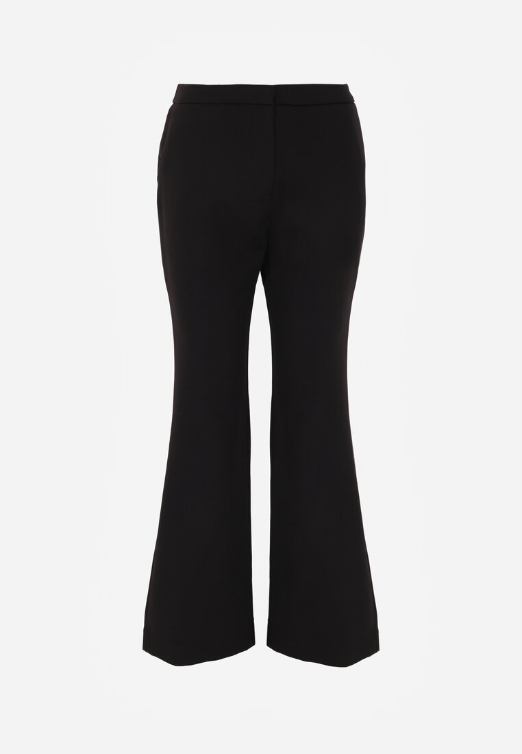 Czarne Spodnie Garniturowe VICES Typu Flare Tesilana