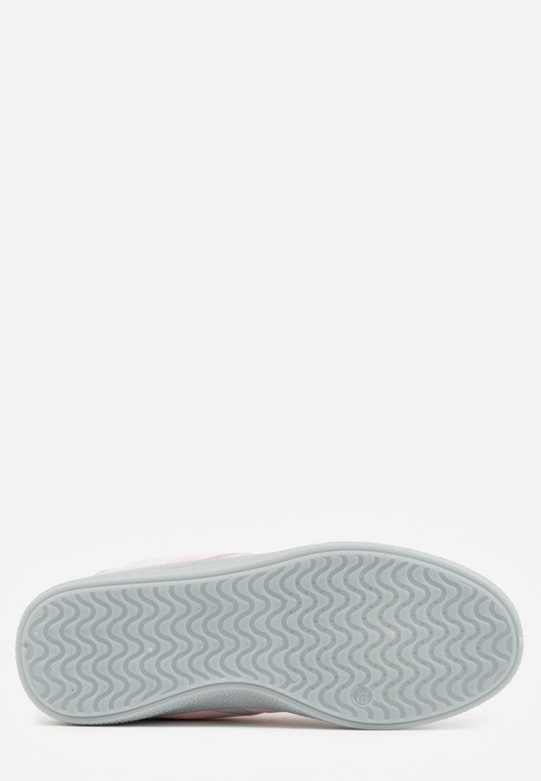 Niebieskie Sneakersy Typu Tenisówki Ozdobione Koralikami Daemeli