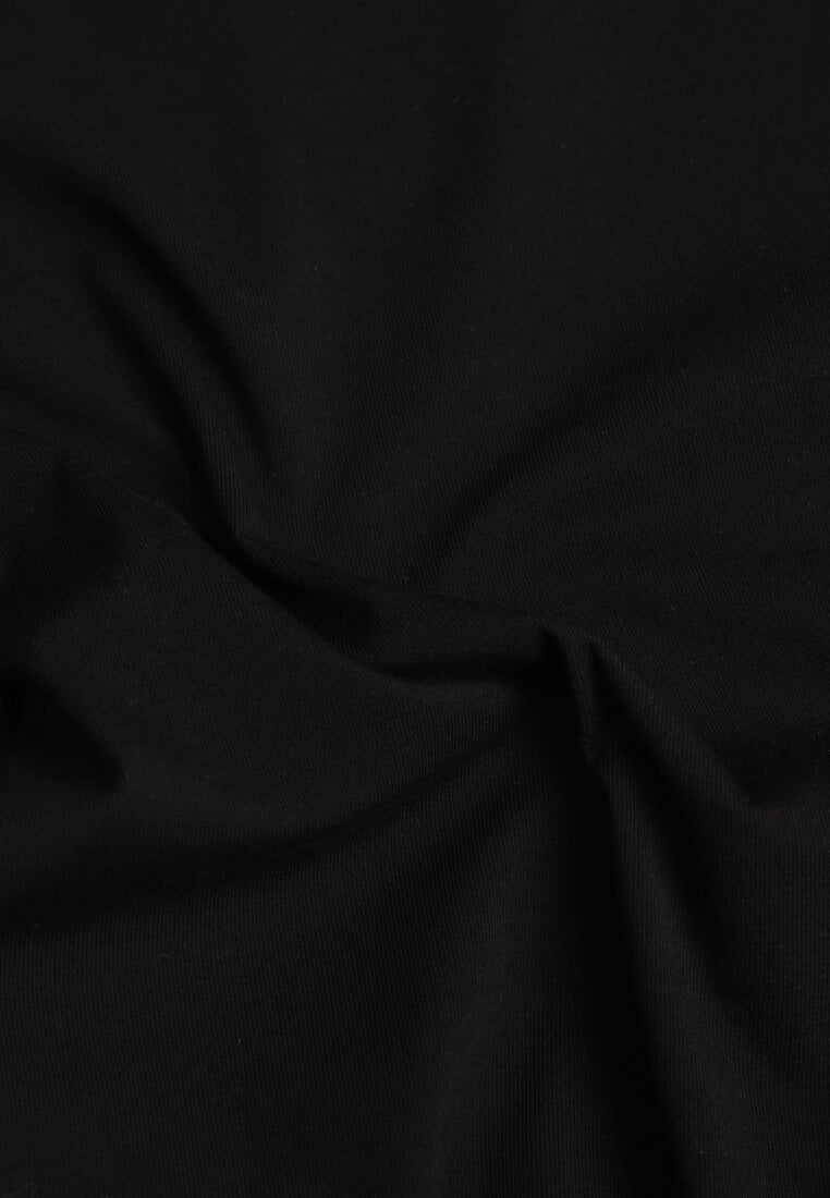 Czarna Bluzka Elastyczna z Dekoltem Łódka Artosa