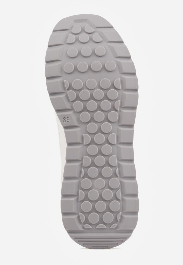 Białe Sneakersy z Siateczką i Modnymi Wstawkami Corona