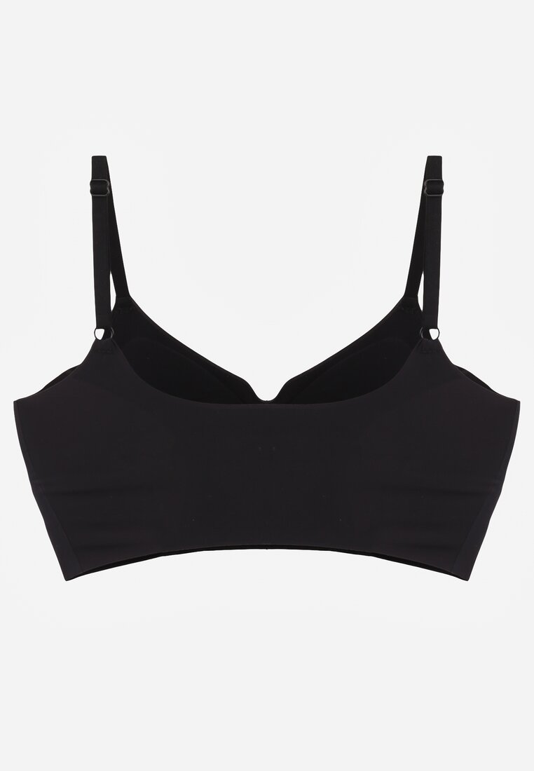 Czarny Elastyczny Biustonosz Bezszwowy Bez Fiszbin Edaelia