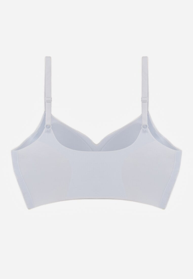 Niebieski Elastyczny Biustonosz Bezszwowy Bez Fiszbin Edaelia