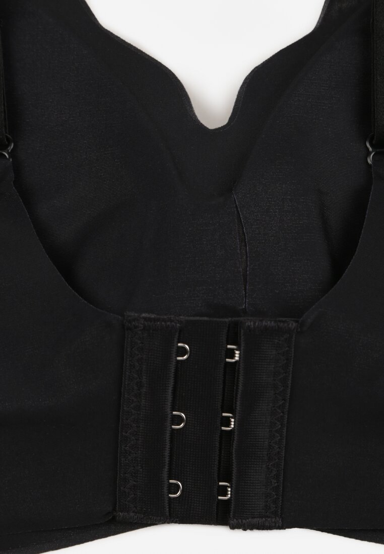 Czarny Bezszwowy Biustonosz z Usztywnieniem Bez Fiszbin Zeritha