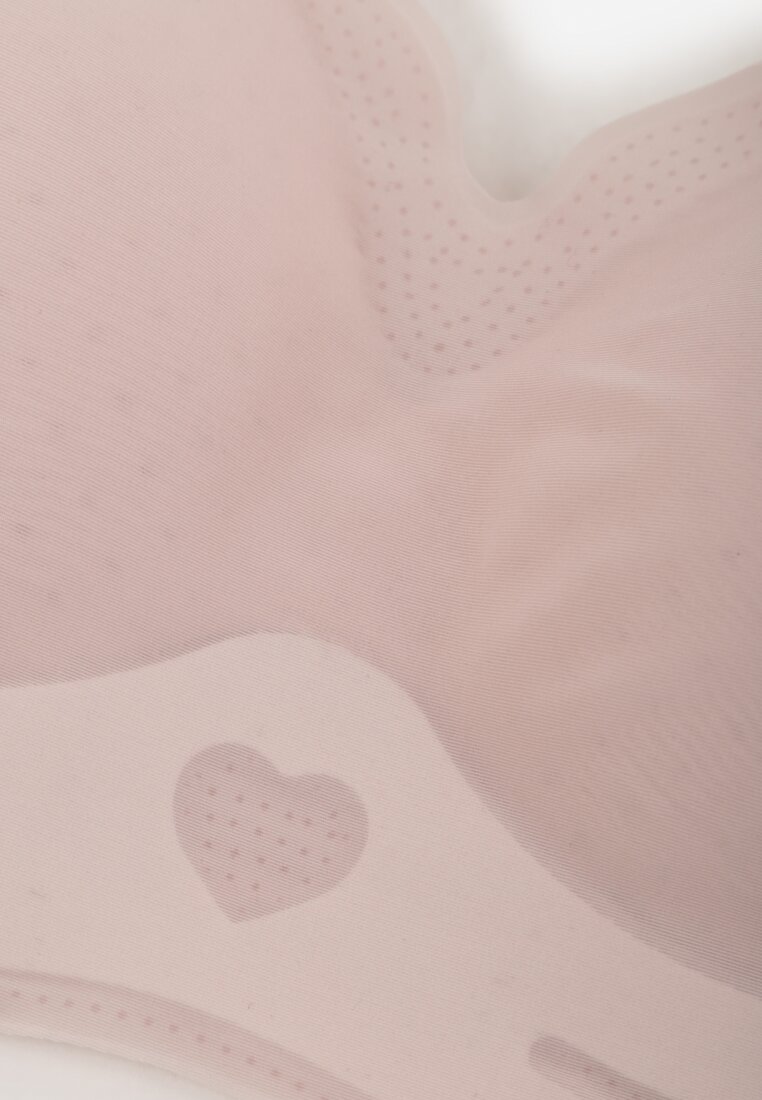 Jasnoróżowy Bezszwowy Biustonosz z Usztywnieniem Bez Fiszbin Zeritha