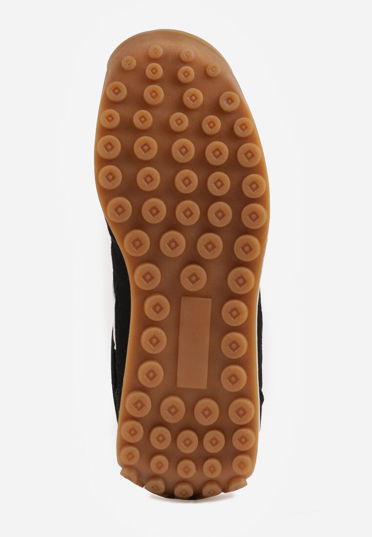 Czarne Klasyczne Sneakersy Zdobione Siateczkowymi Wstawkami Eilshoy