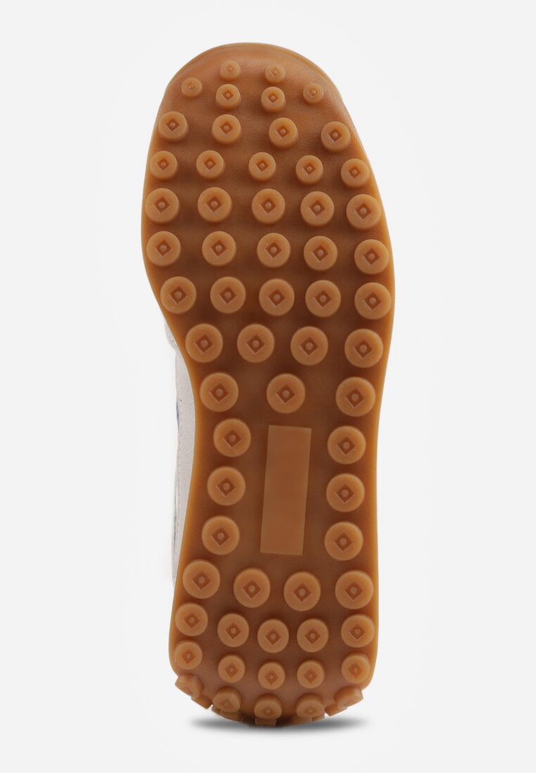 Niebieskie Klasyczne Sneakersy Zdobione Siateczkowymi Wstawkami Eilshoy