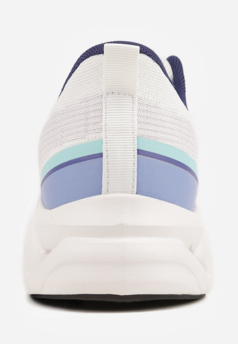 Białe Siateczkowe Buty Sportowe na Podeszwie z Otworami Quilvia