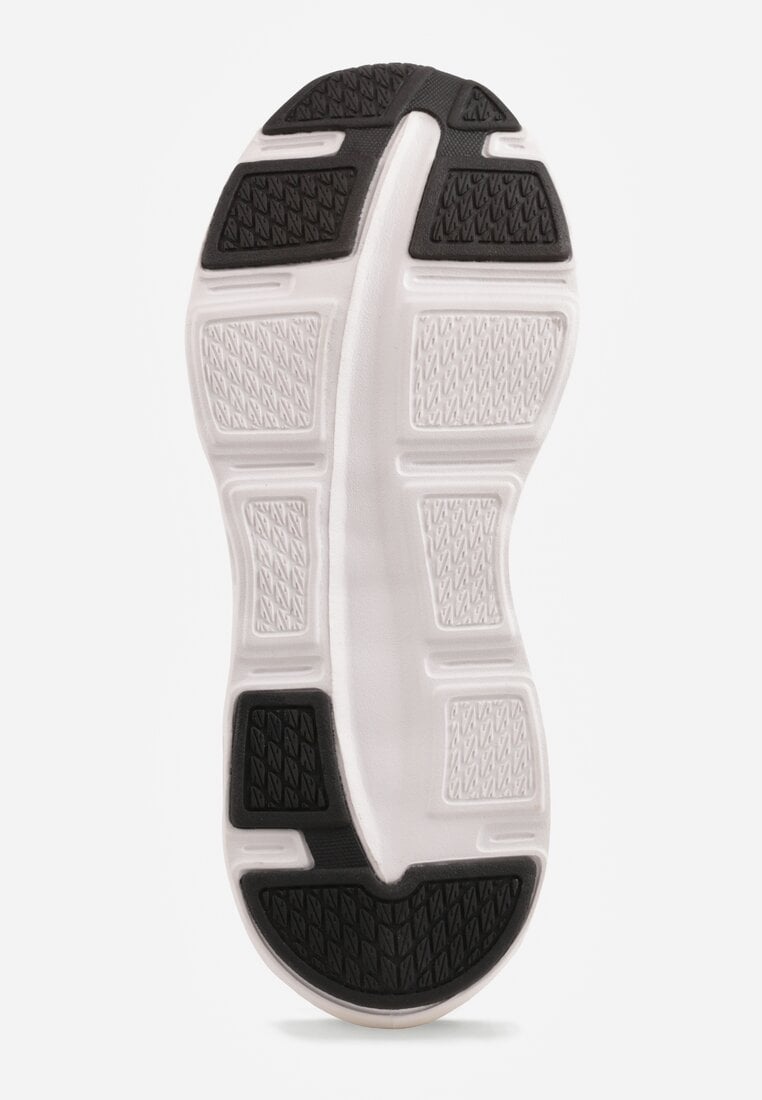 Szare Siateczkowe Buty Sportowe na Podeszwie z Otworami Quilvia