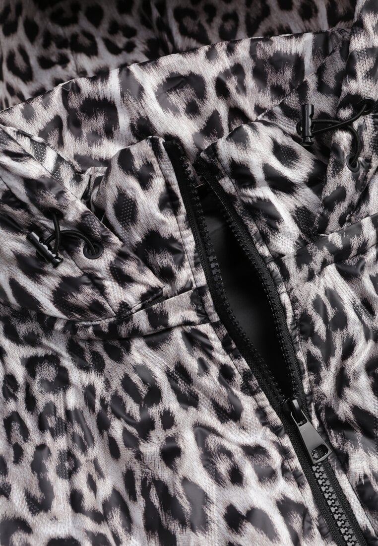 Panterkowa Kurtka z Odpinanym Kapturem Anastaera