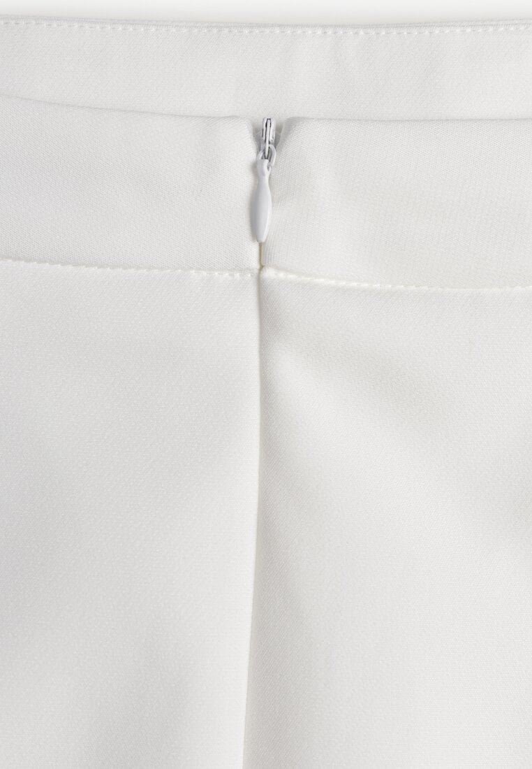 Biała Ołówkowa Spódnica VICES w Stylu Basic Fretima