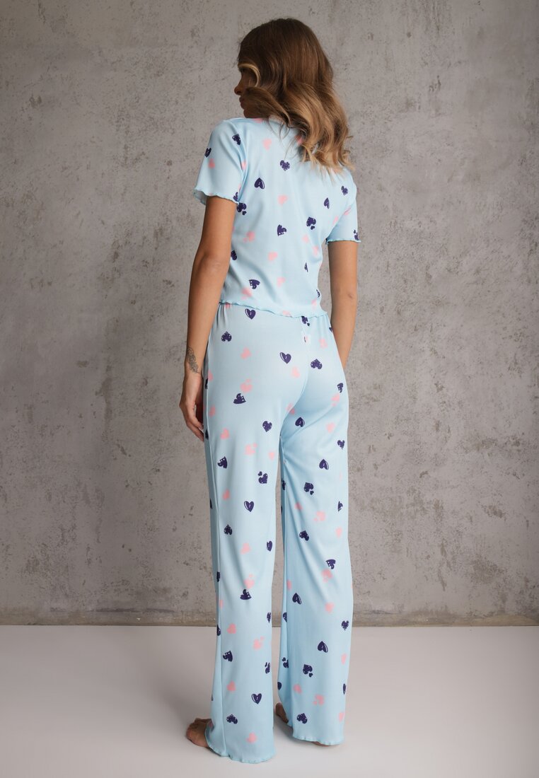 Compleu pijama Catteau Malfait Isle Albastru