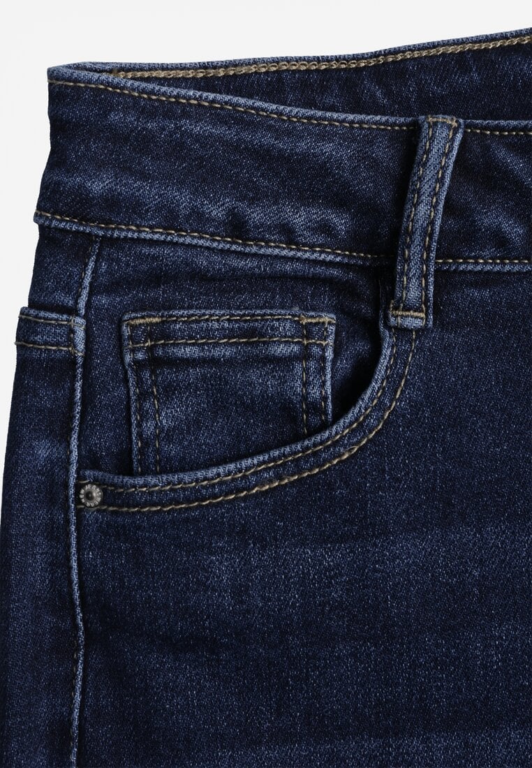 Niebieskie Szerokie Jeansy z Bawełny Vimelsnis