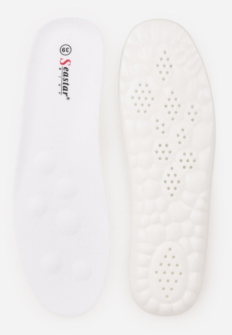 Beżowe Sneakersy na Platformie z Geometrycznym Motywem Hippiopis