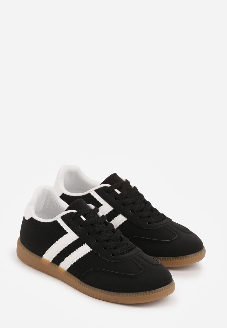 Czarne Sneakersy Typu Klasyczne Tenisówki Kilice